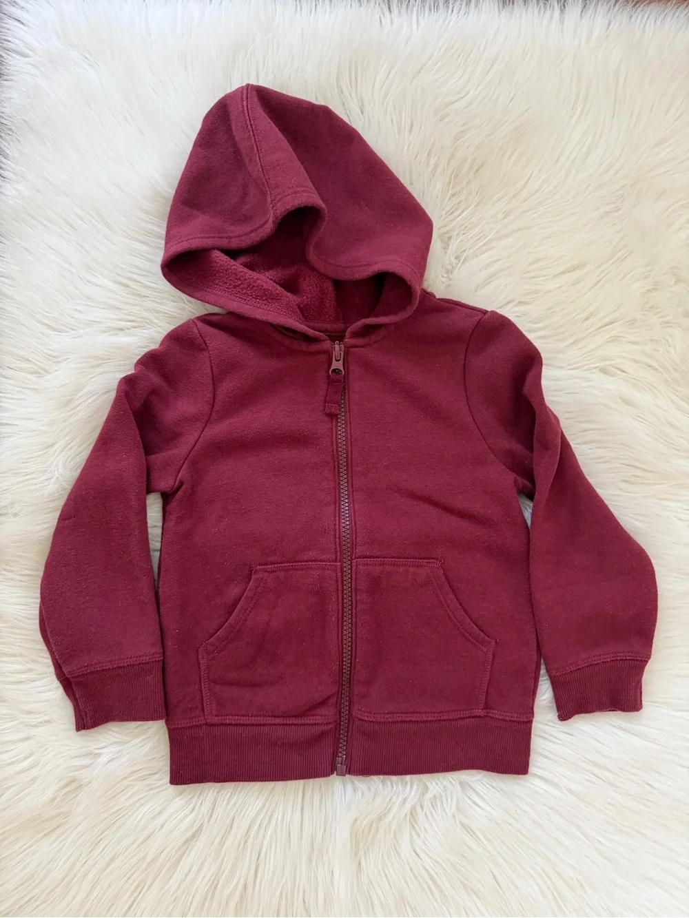 Cat & Jack Two-Pack Hoodies in Gray and Burgundy